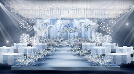 蓝色婚礼效果图