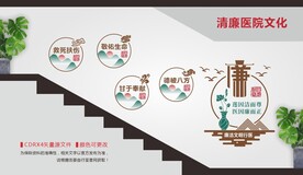 清廉医院楼梯文化