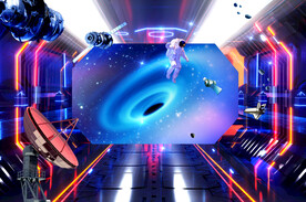 宇宙飞船酒吧KTV背景