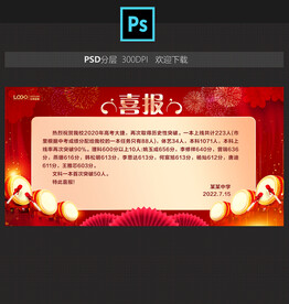 喜报展板