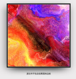  餐厅抽象画 