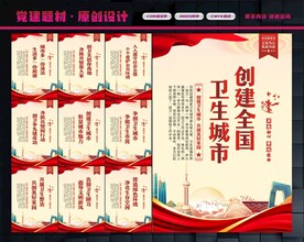 卫生城市展板