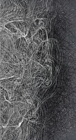 抽象黑白线条玄关装饰画