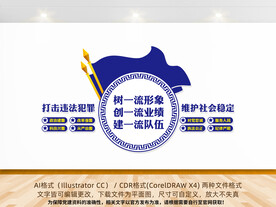 公安警察派出所文化墙