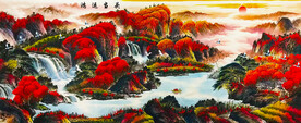 鸿运当头巨幅装饰画