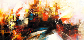 轻奢装饰画 抽象油画 彩绘