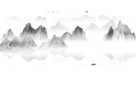 新中式山水画