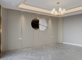 现代卧室 空场景效果图