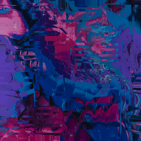 轻奢手绘抽象油画装饰画