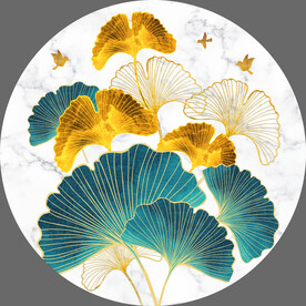 轻奢装饰画 杏叶