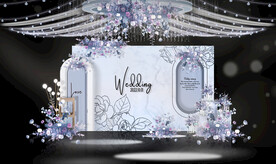 蓝色婚礼效果图