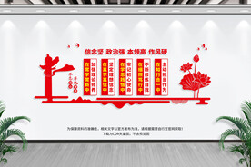 党员会议室文化墙.