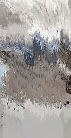 灰色轻奢手绘抽象油画装饰画