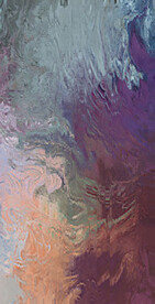 紫色抽象色块笔触拼接油画玄关