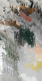 灰抽象几何色块划痕拼接油画玄关