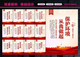 保护环境展板