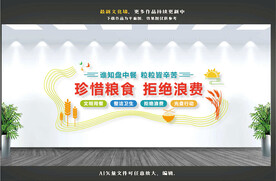 学校食堂文化墙