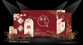 红色中式婚礼效果图