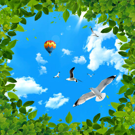 蓝天白云软膜天花