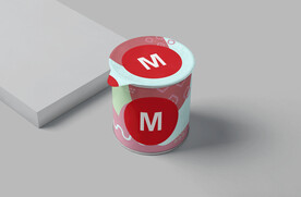 圆形零食包装盒样机素材