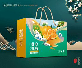 橙子包装 脐橙礼盒