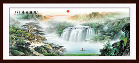 宝地生金国画山水画