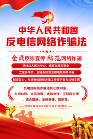 反电信网络诈骗宣传海报