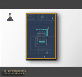玄关抽象画 