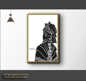 黑白画心