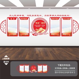 四史学习教育文化墙