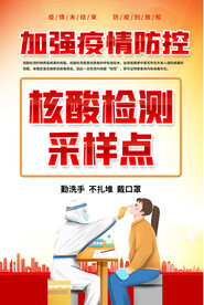 核酸检测采样点海报