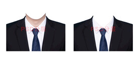 男人西装证件照衣服素材psd