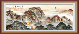 五岳独尊泰山日出