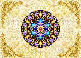 欧式立体花纹