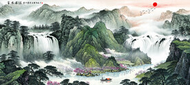 国画山水画