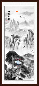 竖幅国画