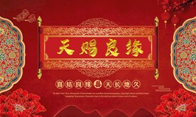 中式婚礼背景