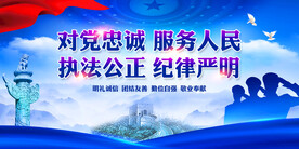 对党忠诚展板