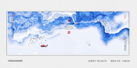 水墨丝绸印花