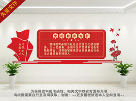 教育方针文化墙