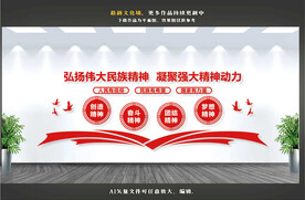 民族精神文化墙