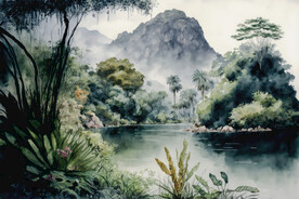 湖光山色