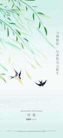 惊蛰谷雨清明节气日海报