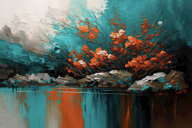 抽象油画