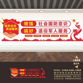 退伍退役军人服务中心展板标语