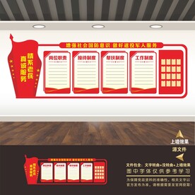 退役军人服务中心文化墙