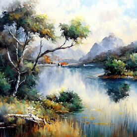 油画 风景