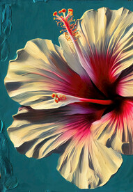 金箔金花抽象画