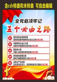 五个必由之路海报
