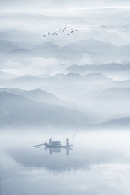 水墨山水画